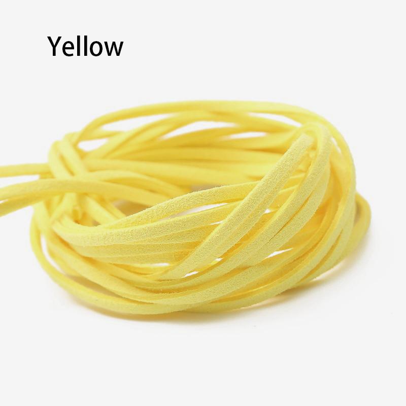 10 Meters 3mm Flat Faux Suede Braided Cord Korean Velvet Leather DIY Handmade Beading Bracelet Jewelry Making Thread String Rope