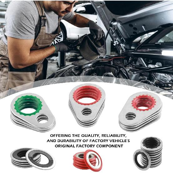 139PCS AC O Ring Kit Conta 30 Sizes,Durable A/C O Ring Assortment Kit With 54PCS Rubber Gasket & 85PCS Spacers For Seal Improvement,Professional AC