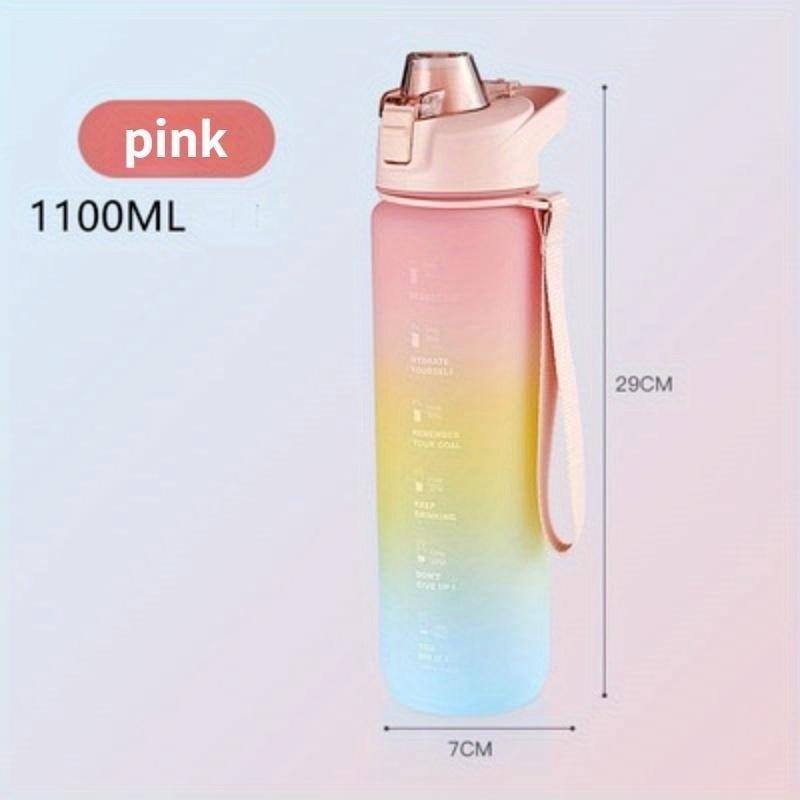 

Летняя пластиковая кружка большой емкости, бутылка для воды, студенческая, термостойкая, портативная, космическая кружка, спортивная, женская розовый