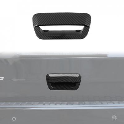Carbon Fiber Tailgate Door Handle Trim for Jeep Grand CherokeeDodge Durango 14+