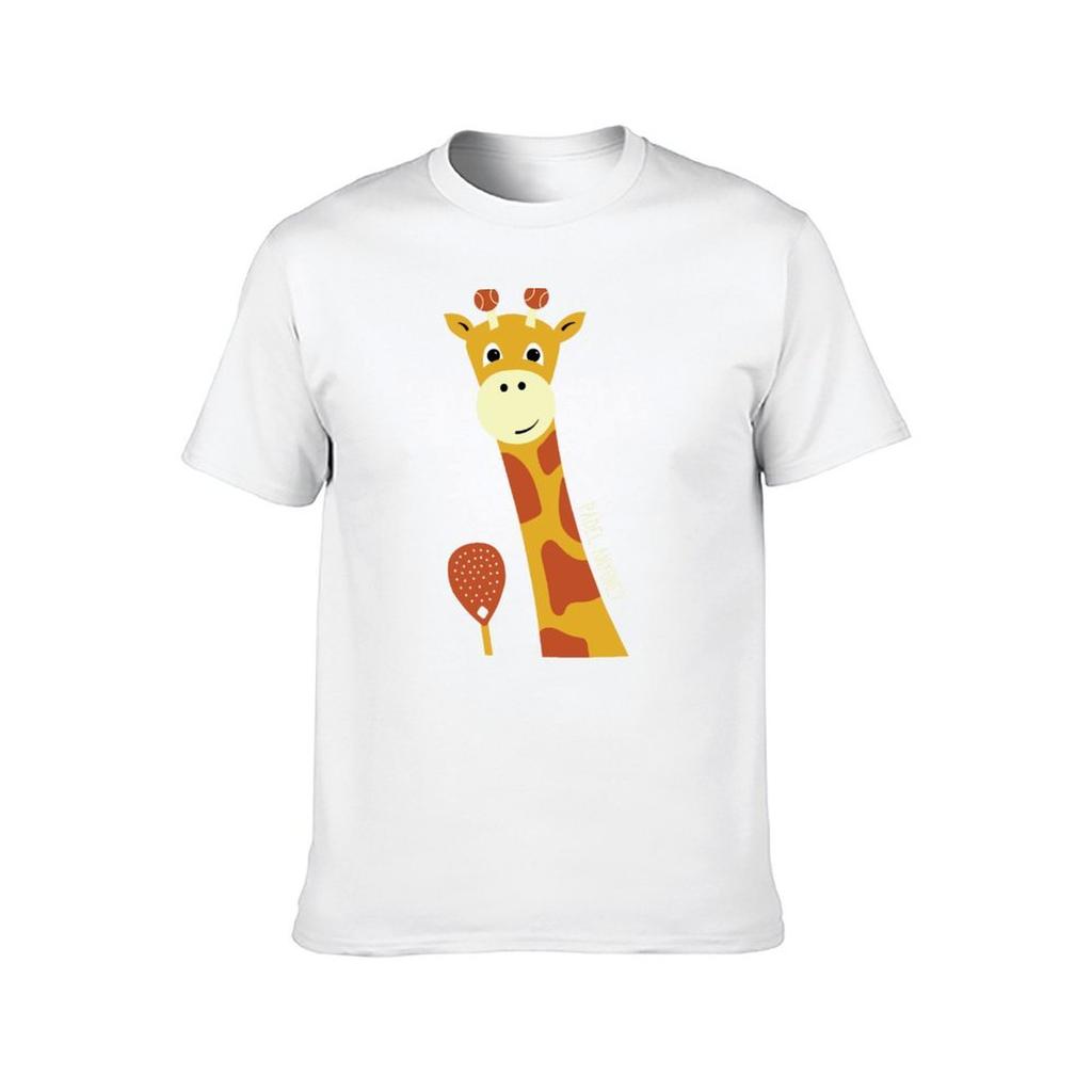 Giraffe Padel Wer will T-Shirt t shirts Designer-T-Shirt für Mann T-Shirt