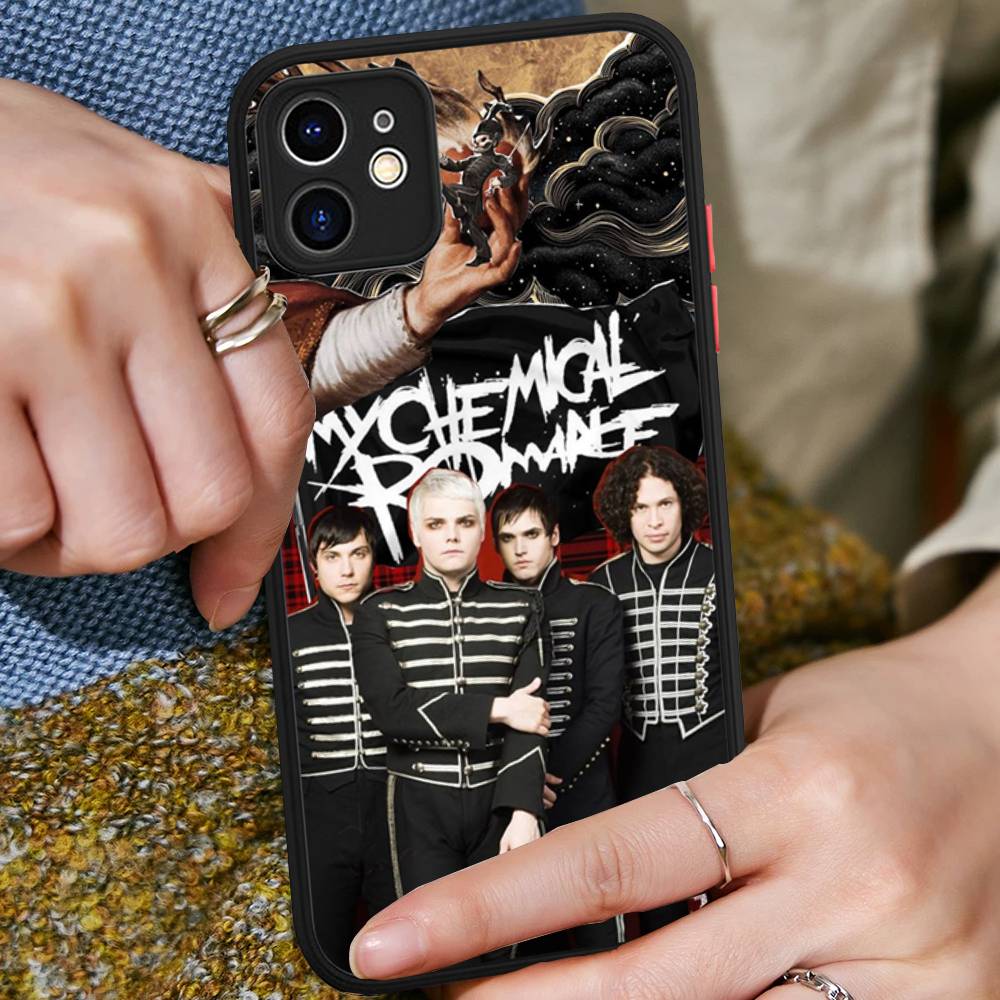 My Chemical Romance Rock Band Matte Protective Case For IPhone 16 15 14 13 12 11 Pro Max X XS MAX Protection Case