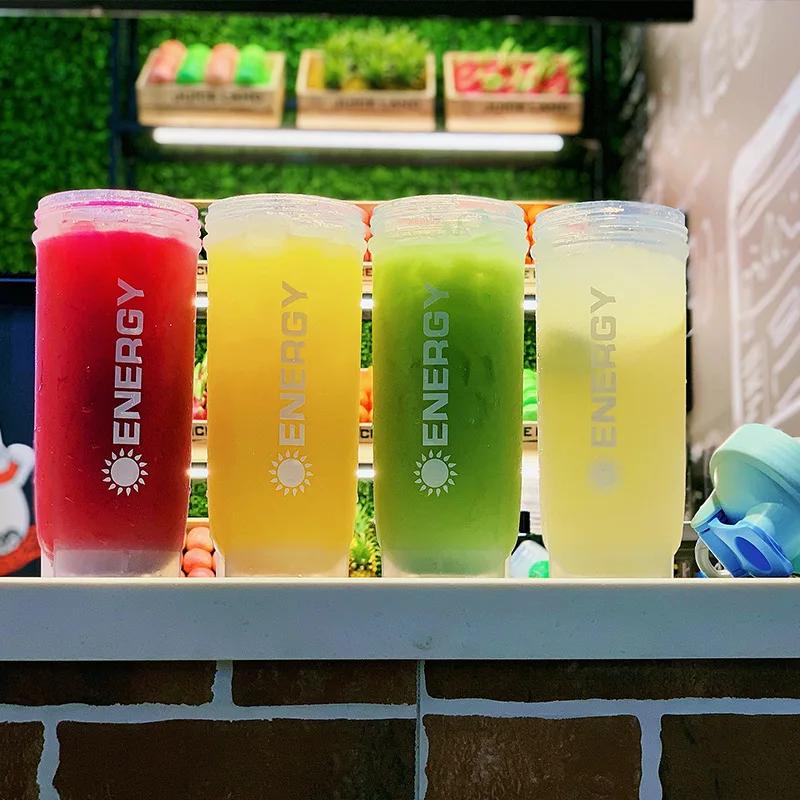 500/700ml Tragbare Shaker-Flasche mit Rührkugel ist perfekt für Protein-Shakes und Pre-Workout-Wasserflaschen ohne BPA
