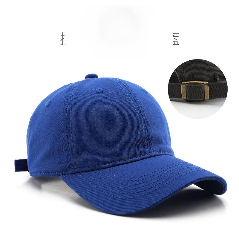 Japanische Damen Retro einfarbige leichte Board gewaschene Baumwoll Baseballkappe Outdoor-Sport Herren Reise Sonnenschutz Baseballkappe