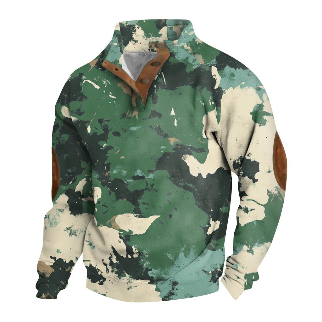 Spring And Men's Standing Collar Sweatshirt Is Outdoor Casual Sweaters Tops