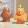 Muscle Bear Resin Molds 3D Cute Bodybuilder Bear Silicone Molds for Resin Candles Soap Making for Wax Cement Crafts Home Decor