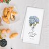 Hydrangea Christian Hand Towels for Bathroom, Blue and White Floral Kitchen Towels, Blue Hydrangea Dish Tea Towels for Kitchen, Christian Gift, 16x24