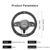 Car Carbon Fiber Steering Wheel Cover For Mercedes Benz AMG GLC GLE GLS CLA GLA GLK W204 W205 W210 W212 W169 W177 keychain RW7