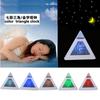 LED Decor 7 Change Color Alarm Clock Mute Electronic Clock Office Desk Clock
