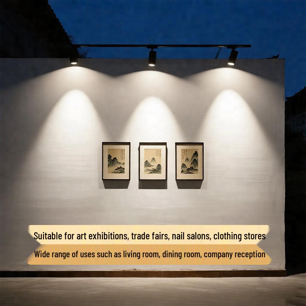 Anti-Glare LED Track Light: 40W Energy-Saving Spotlight for Stores & Exhibitions