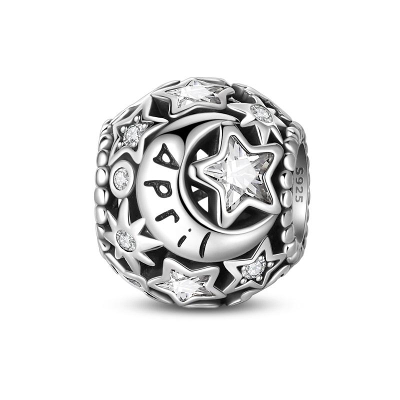 100% Copper Birthday Month Lucky Charms Beads From January To December Fit Pan Original Bracelets Diy Jewelry Gifts