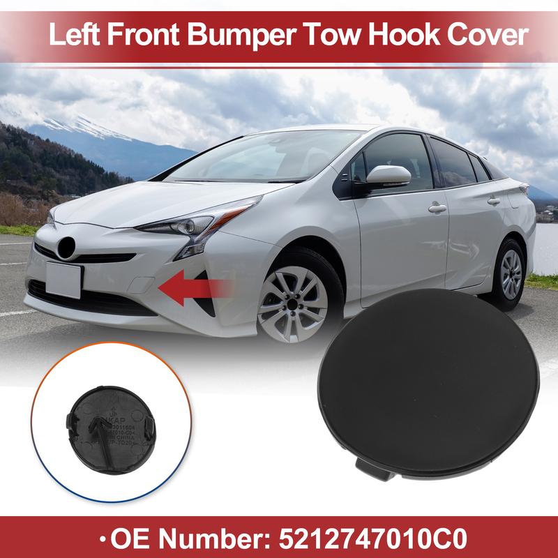 X Autohaux Left Front Car Tow Hook Cover Cap for Toyota Prius 2004-2009 No.5212747010C0