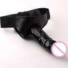 Men Strap On Dildo Panties Wearable Hollow Penis Lengthen Sleeve Strapon Dildo Pants Harness Belt for Man Sex Toys for Woman Gay