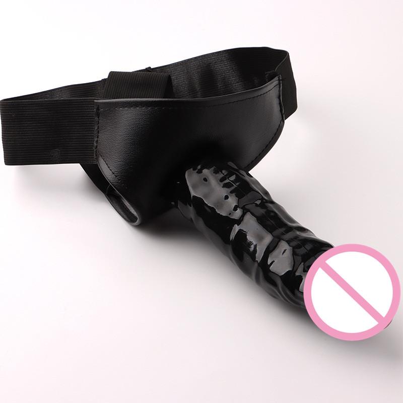 Men Strap On Dildo Panties Wearable Hollow Penis Lengthen Sleeve Strapon Dildo Pants Harness Belt for Man Sex Toys for Woman Gay