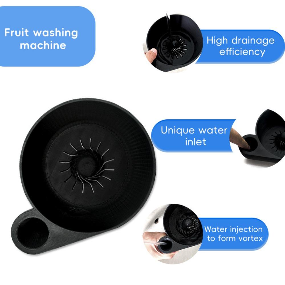 Automatic Cleaning Vegetable Washer Quick Prep Food Washing Spinner Drain Strainer Basket  Picnics