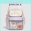 Cartoon Nylon Lightweight School Backpack For Girls And Boys With Cushion Straps For Educational Use