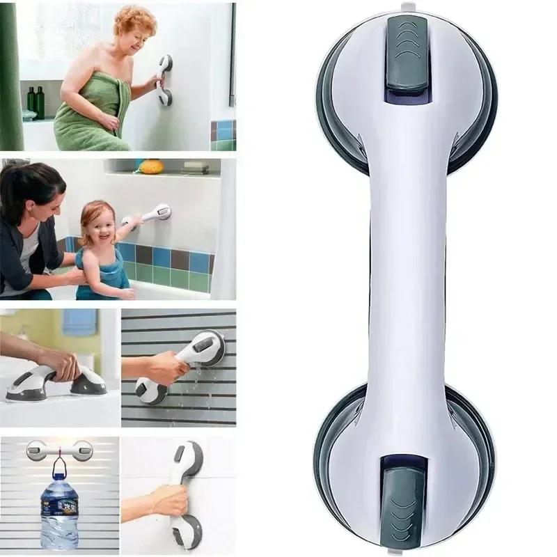 Toilet Safe Grab Anti Slip Elderly Safety Helping Handle Shower Handle Support Bathroom Bar Vacuum Sucker Suction Cup Handrail