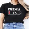Vibrant Spanish Letter Print Short Sleeve Round Neck Womens Casual Sports Summer Summer Short Sleeved Harajuku Streetwear Tops