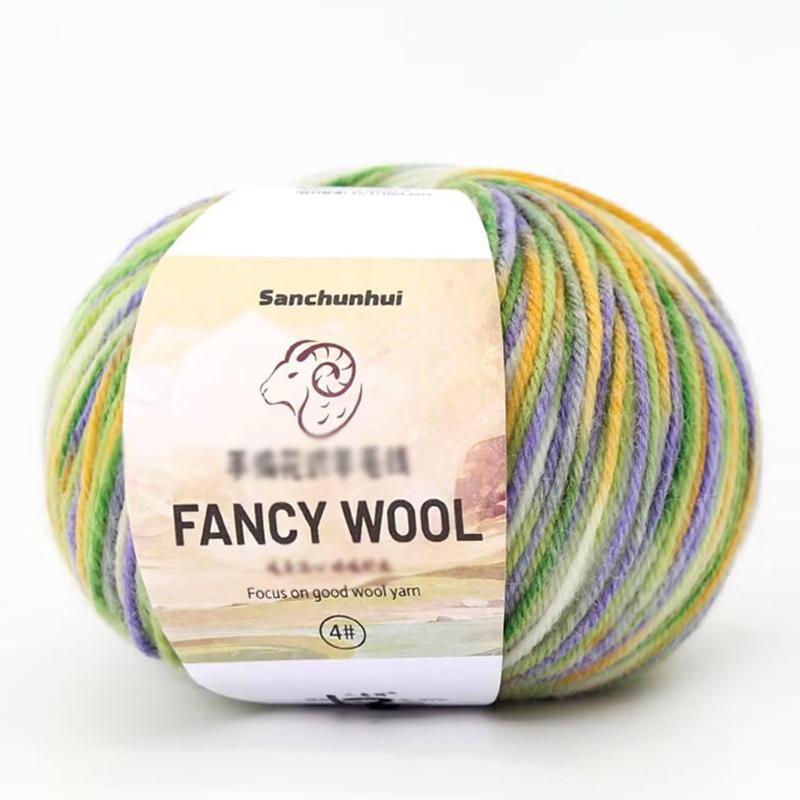 1PC Real Silk Gift Thread Pure Cotton Line Multi-functional Hand Woven Handmade Segmented Dyed Wool Yarn Multi-element