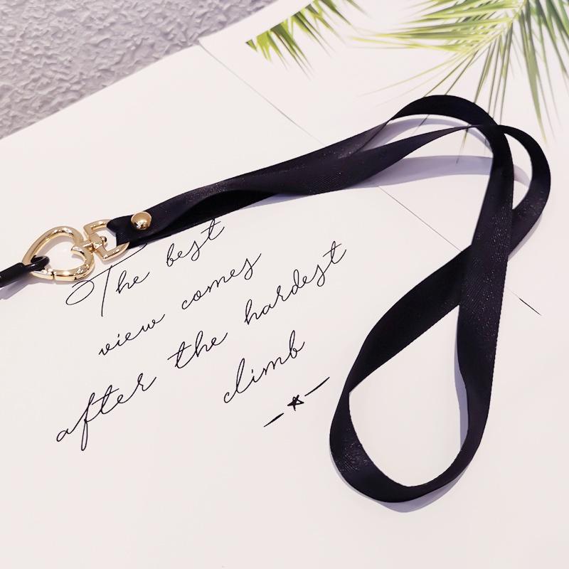 2 Stück Pfirsichherz-Schnalle Handy-Lanyard Lang Abnehmbare Schnalle Gurtband Seil Schlüssel Arbeitsausweis Kartenhülle Lanyard