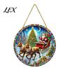 Acrylic Hanging Decorations Christmas Tree Ornaments, Festive Pendants with Lanyard for Holiday Ornaments Party Home Decoration, Indoor Scene