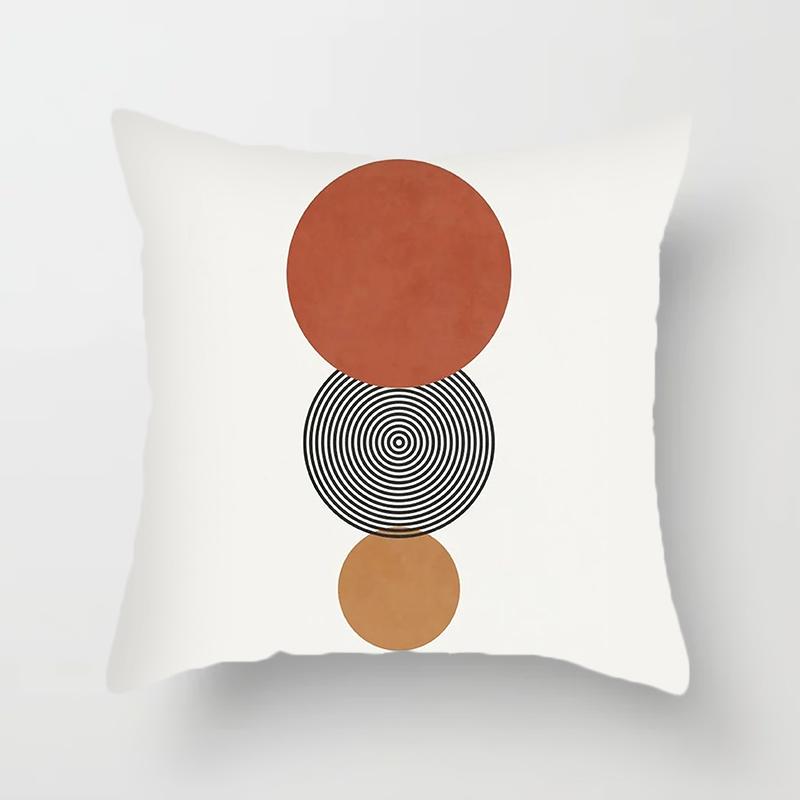 Abstract Geometric Decorative Pillowcase Sofa Cushion Cover Soft Throw   Home Office Bedroom