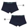 Emporio Armani XL Boxer Solid Color with Logo Set of EM000260 AF10800 Made In Men's Briefs, Print, 3, Blue, MB148, Italy.
