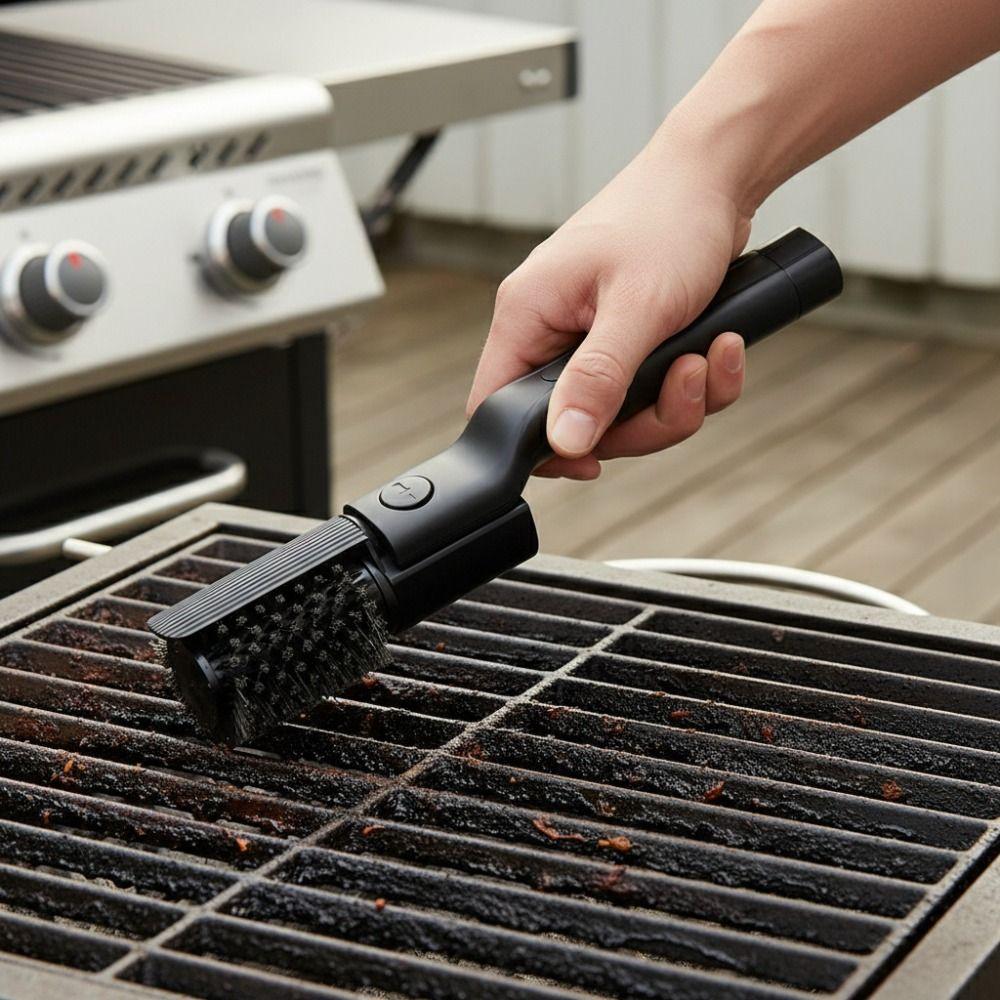 360 Degree Rotate Electric Grill Brush Rechargeable Barbecue Grill Cleaning Brush BBQ Accessories