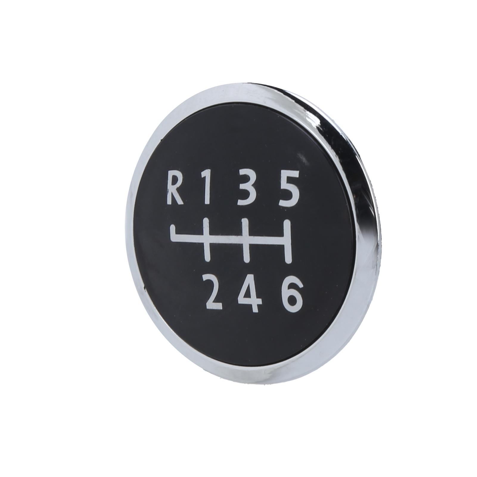 

6 Speed Gear Shift Knob Cover Cap Black ABS Replacement for T5 Transporter 20032010