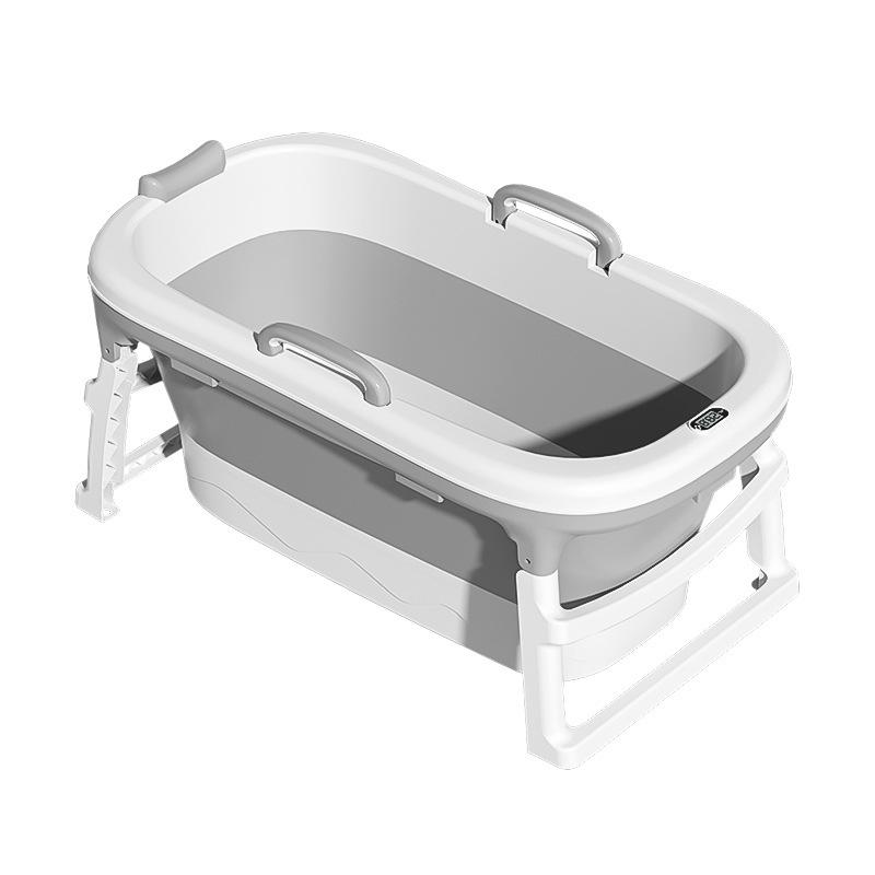 Foldable Large Children's Soaking Tub: Portable Baby Bath and Swimming Tub