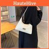 2023 New Korean Style Fashion Small Batch Design Women's Bag Simple Commuter Chain Hand-held Trendy Versatile Single Shoulder Bag