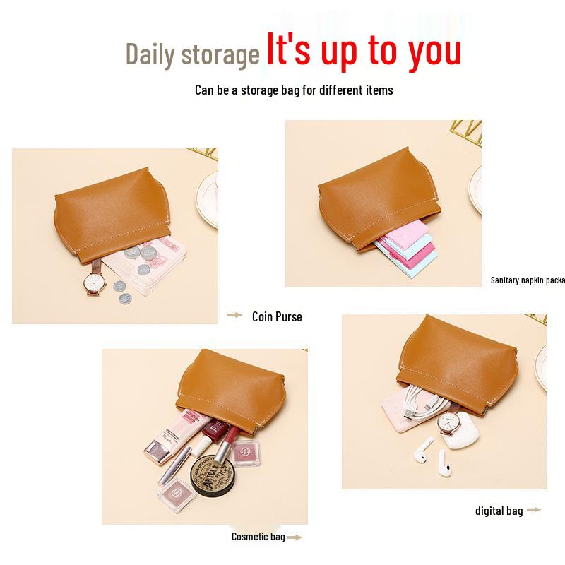 Automatyczne zamykanie Wielofunkcyjna szminka i portmonetka na monety: Przenośny portfel codziennego użytku i pamięć cyfrowa