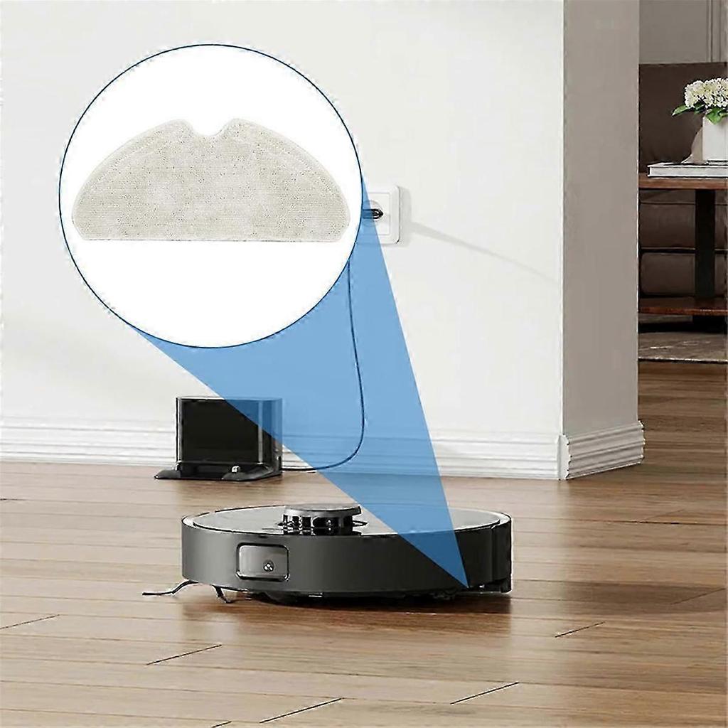4 Pack Replacement Mop Pads for Dreame D10S, D10S PRO, D9 Max, F9 PRO Robot Vacuum Cleaner, Washable