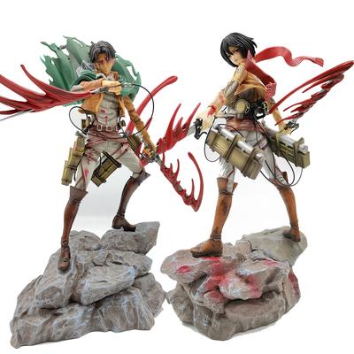 Figurină Anime Attack on Titan Shingeki no Kyojin Levi Mikasa Ackerman Figurină de Acțiune din PVC Jucărie Statuie Activitate GK Model de Colecție Păpușă