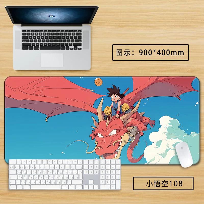 Neuer Schlichter Stil Son Goku Leder Mauspad Übergröße Animation Dragon Ball Kakarotto Kreative Computer Tastatur Büro Rutschfest Wasserdicht Tischmatte
