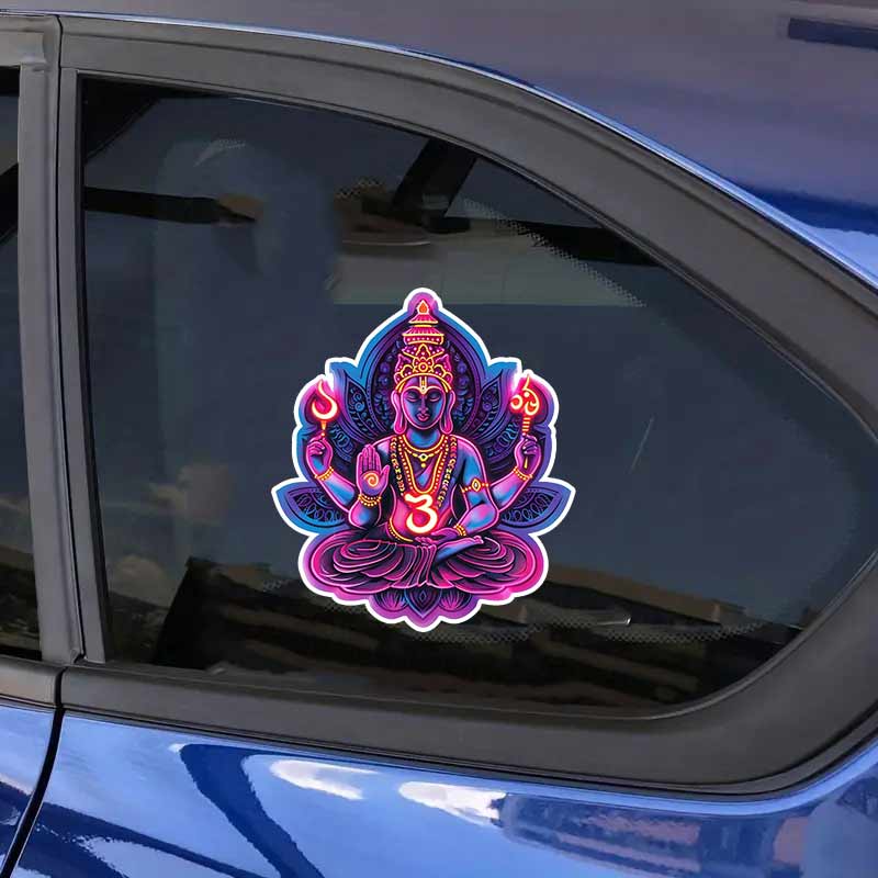 Autoaufkleber Om Hindu Symbol Aufkleber Wasserdicht Vinyl-Aufkleber auf Stoßstange Heckscheibe Laptop Selbstklebender Aufkleber Für Autozubehör TM262