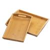 Pabei Bamboo Wood Rectangular Serving Tray