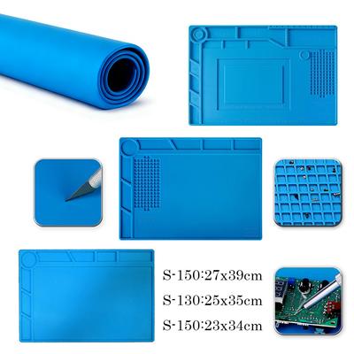 1pcs Anti-static Soldering Silicone Mat Heat-Resistant Work Pad For Hot Airs Guns Soldering Station Repair Desoldering Platform
