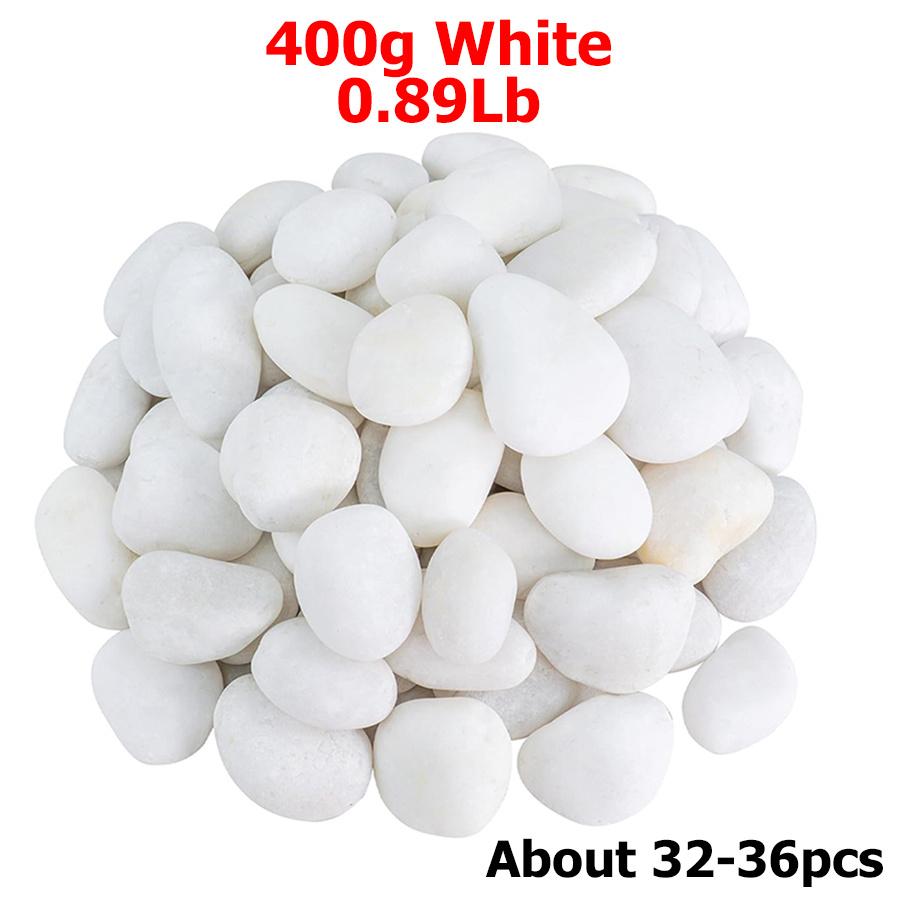 400g High Polished Natural Pebbles 2-3cm Landscape Decoration Peddles for Fish Tank Aquariums Horticultural Decorative Stones
