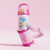 LOCK&LOCK Insulated Cup with Straw, 316L Stainless Steel, Kindergarten And Primary School Student Outdoor Dual-Use Water Bottle, 580ml, Pink