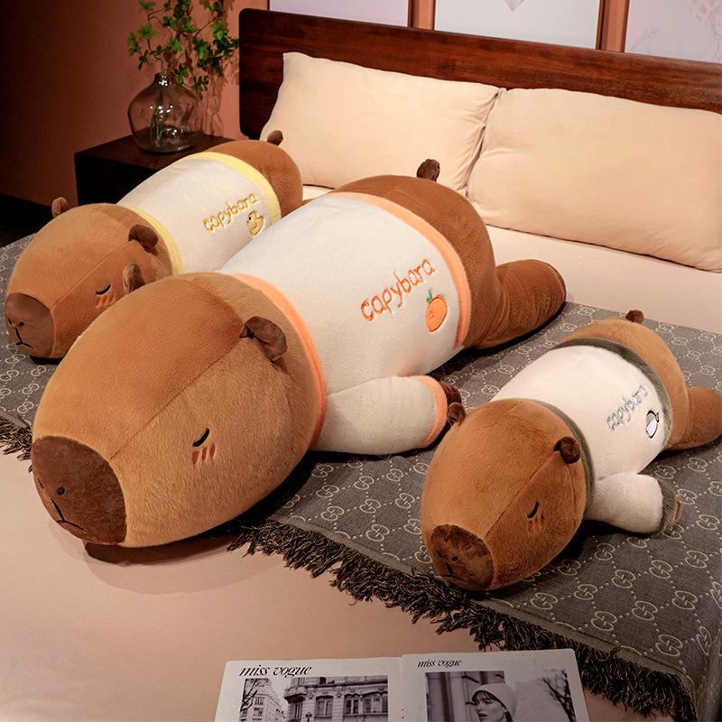 Kawaii Kapibala Plush Toy Capybara Animal Soft Stuffed Toy Capibala Cute Doll Pillow Gift Decoration