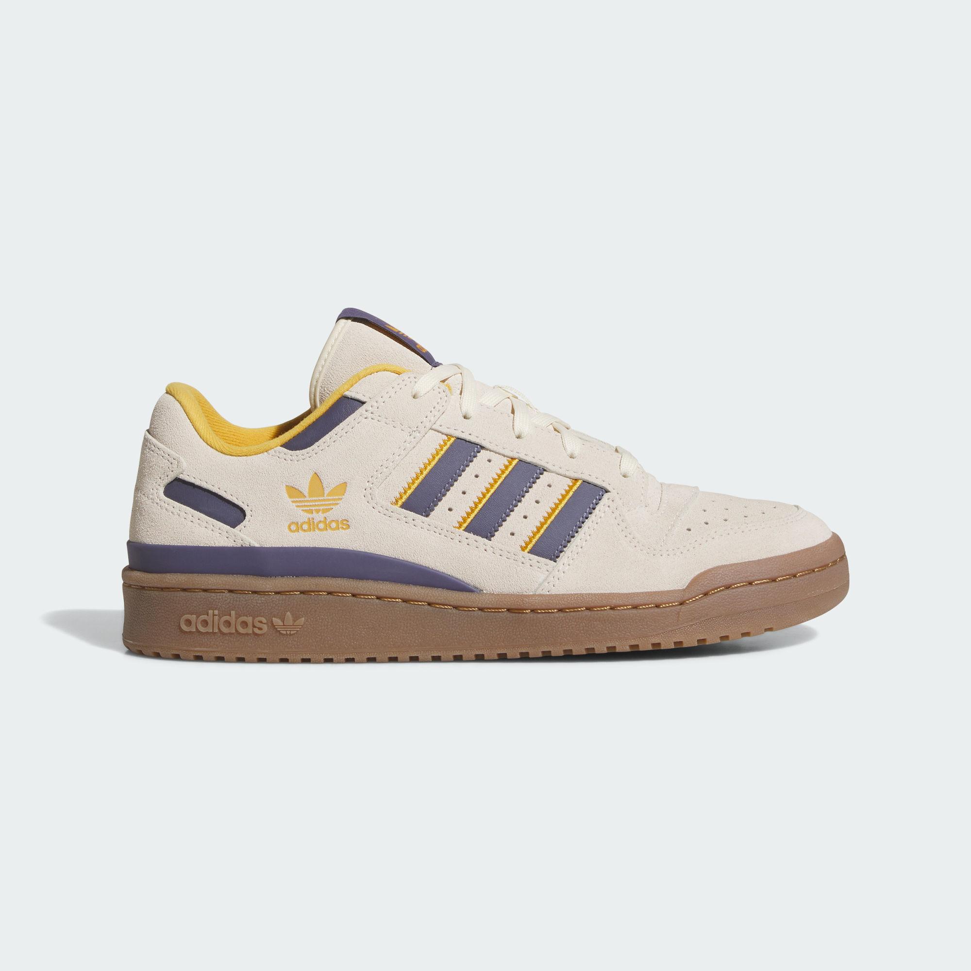 adidas Forum Low CL White Preloved Violet Yellow 44