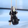 1/3PCS New No Face Swinging Resin Figurine Cute Stress Relief Toy Rearview Mirror Pendant Birthday Gift Auto Decoraction