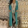 Womens Long Cardigan Sweaters Hooded Knitted Oversized Sweater Coat