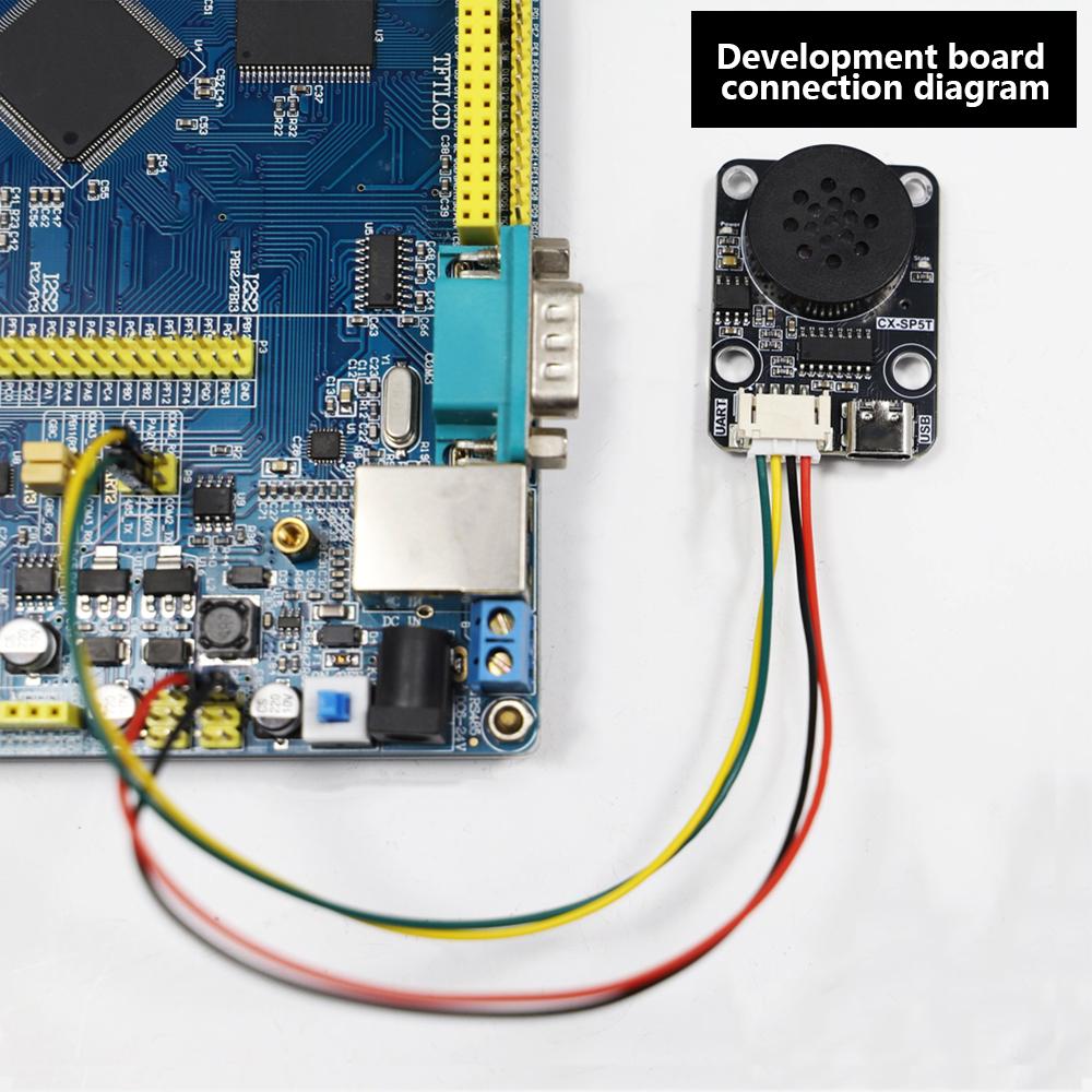 DC 3.3-5V MP3 Voice Playback Module MP3 Intelligent Voice Broadcast UART Serial Port Control TF Card For Arduino
