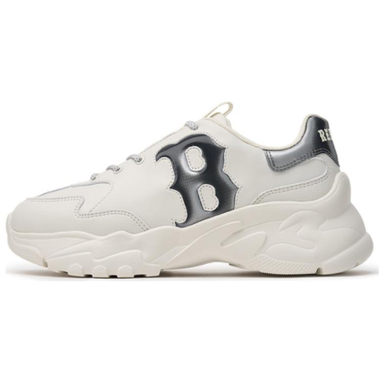 New MLB Big Ball Chunky Boston Red Sox Team Cushioning, Wear Resistant Low Top Chunky Sneakers Unisex Ecru 3ASHBWL4N-43WHS