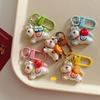 1/5Pcs Cute Cartoon Pony Keychain Creative Kawaii Resin Horse Backpack Hanging Decorations Accessories Horse Year Gifts