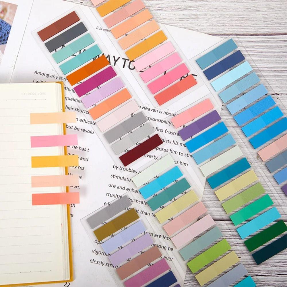 PET Material Index Sticker Translucent Page Marker European Retro Index Tabs  Organization