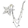 Stylish Irregular Star Key Clip Carabiner For Bags Jeans Trousers Chain Accessory Stylish Pentagrams Pendant Keychain