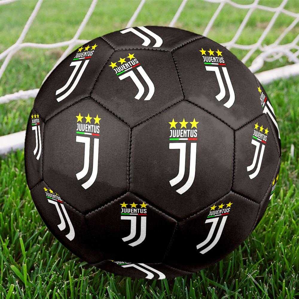Juventus F.C. Pallone da Calcio Indoor Colorato Per Tutte le Età Cucito a Macchina PVC Pronto per la Competizione Resistente Ad Alto Rimbalzo